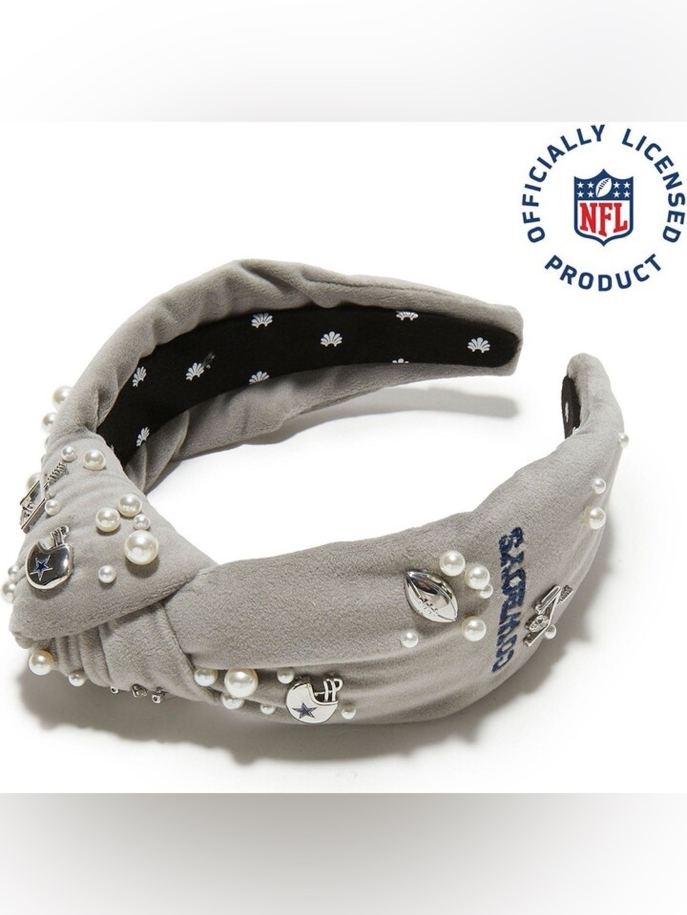 Lele Sadoughi x NFL Cowboys Knotted Game Day Headband - Picture 1 of 8